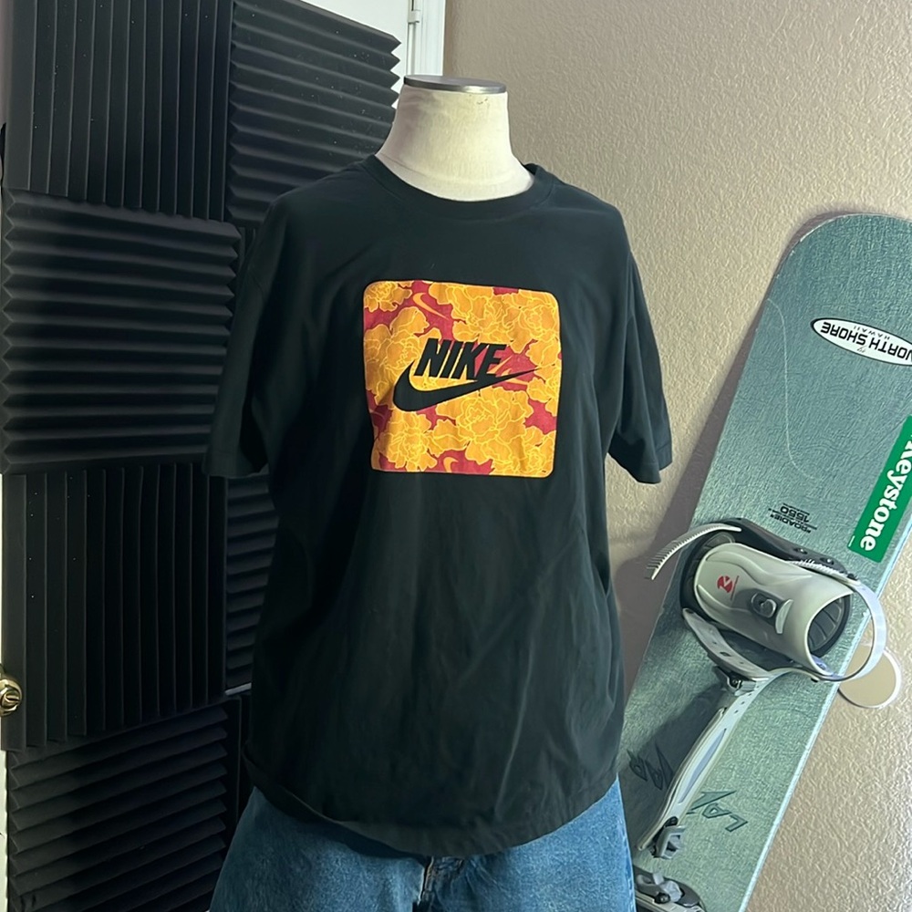 Nike skate style floral shirt